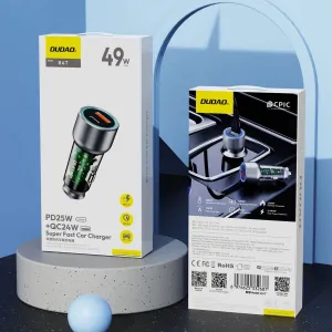 DUDAO R4T 30W Nabíjačka do auta USB-A / USB-C