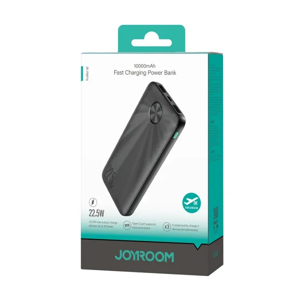 Joyroom JR-PBF15 22,5W Powerbanka 10000mAh USB-C + USB-A, čierna