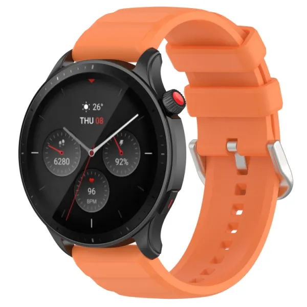 SILICONE Vymeniteľný remienok pre Amazfit GTR 4 oranžový