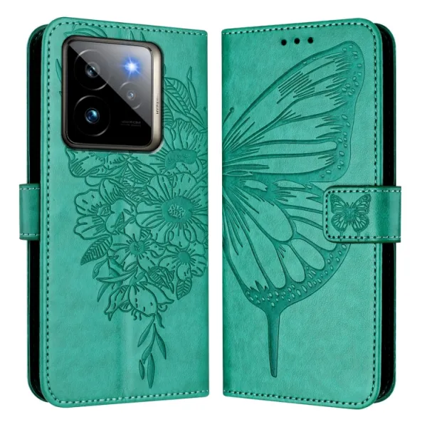 ART BUTTERFLY Peňaženkový obal pre Realme GT 7 Pro 5G zelený