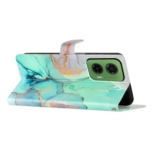 ART Peňaženkový kryt pre Motorola Moto G35 5G GREEN MARBLE