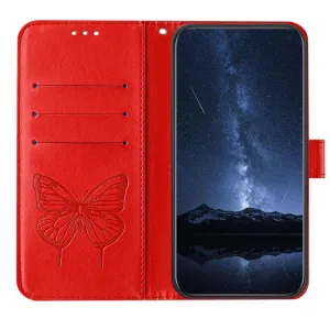 ART BUTTERFLY Peňaženkový obal pre Realme GT 7 Pro 5G červený