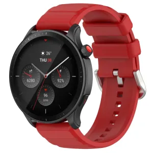 SILICONE Vymeniteľný remienok pre Amazfit GTR 4 červený