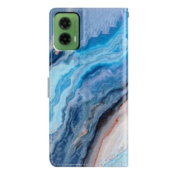 ART Peňaženkový kryt pre Motorola Moto G35 5G BLUE MARBLE