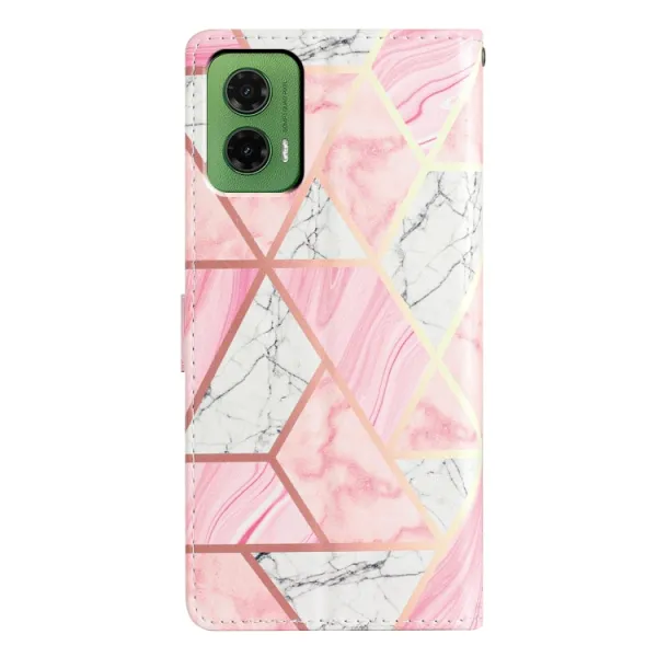 ART Peňaženkový kryt pre Motorola Moto G35 5G PINK MARBLE