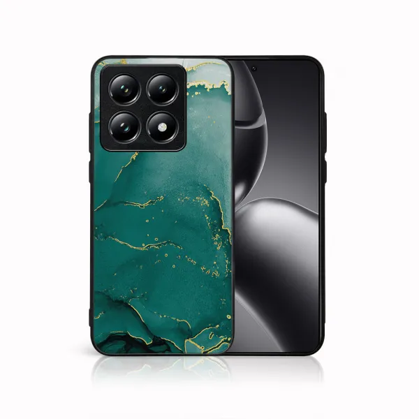MY ART Ochranný kryt pre Xiaomi 14T GREEN MARBLE (145)