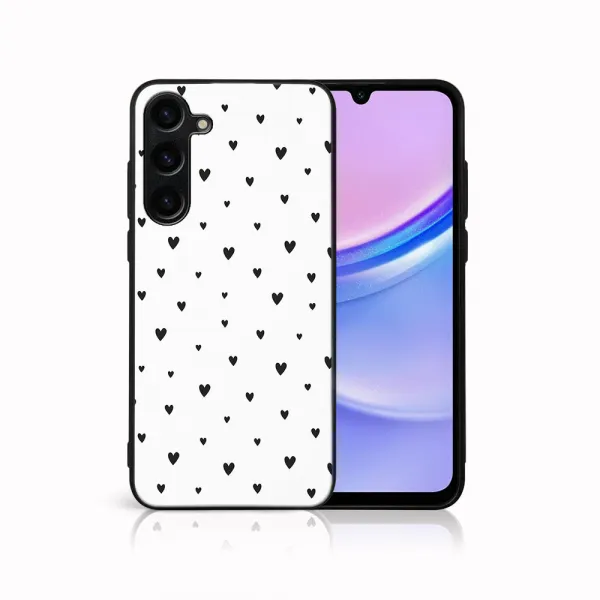 MY ART Ochranný kryt pre Samsung Galaxy A16 / A16 5G BLACK HEARTS (167)