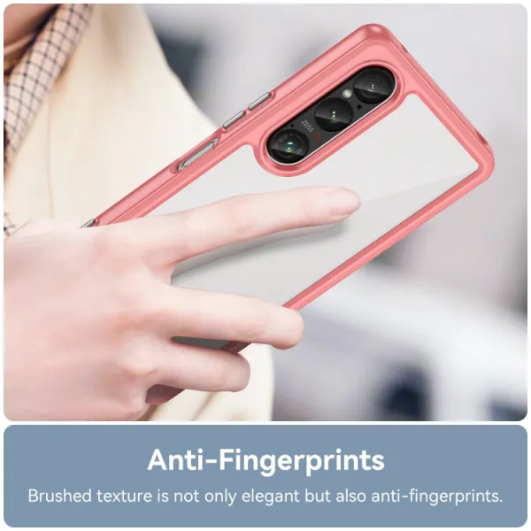 CRYSTAL Ochranný kryt pre Sony Xperia 1 VI červený