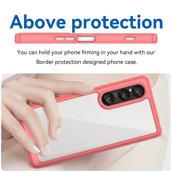 CRYSTAL Ochranný kryt pre Sony Xperia 1 VI červený