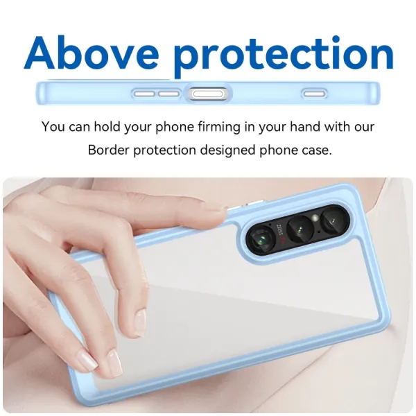 CRYSTAL Ochranný kryt pre Sony Xperia 1 VI modrý