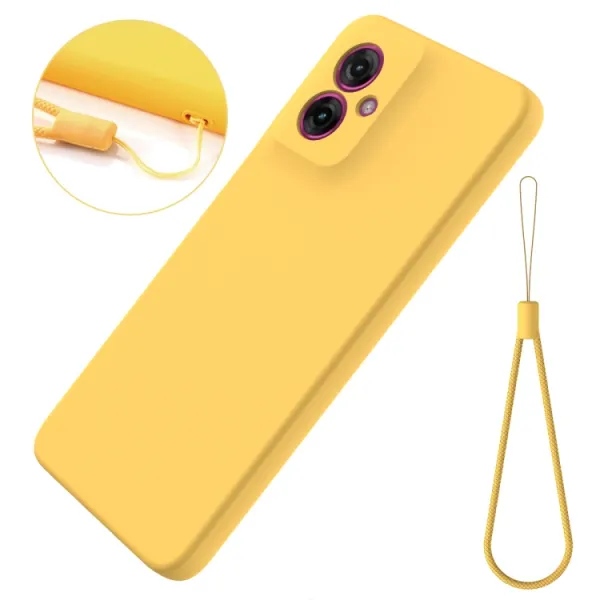 RUBBER Ochranný obal pre Motorola Moto G55 5G žltý