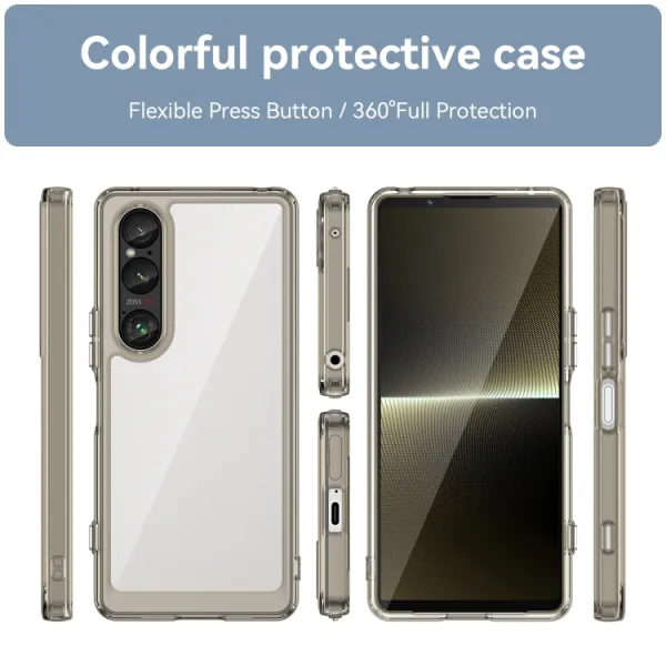 CRYSTAL Ochranný kryt pre Sony Xperia 1 VI šedý