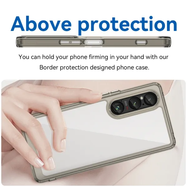 CRYSTAL Ochranný kryt pre Sony Xperia 1 VI šedý