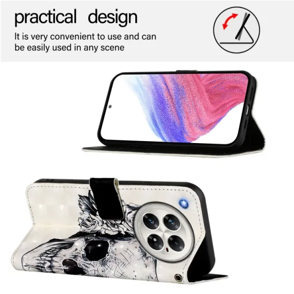 ART Peňaženkový kryt pre Infinix Zero 40 5G SKULL