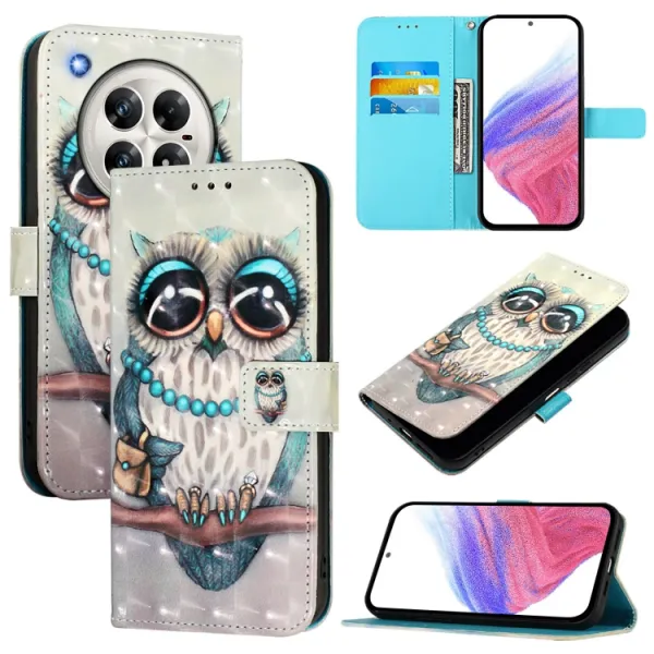 ART Peňaženkový kryt pre Infinix Zero 40 5G OWL