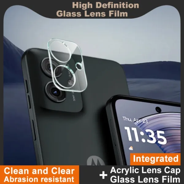 IMAK FULL COVER Sklo pre fotoaparát Motorola Moto G55 5G TRANSPARENT