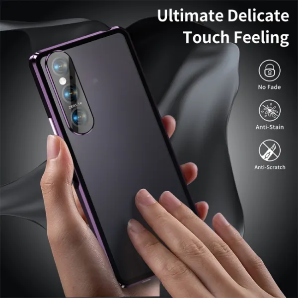 Magnetický kryt 360 pre Sony Xperia 1 VI fialový