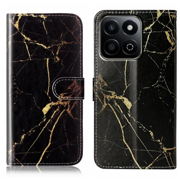 ART Peňaženkový kryt pre Honor 200 Smart 5G BLACK MARBLE