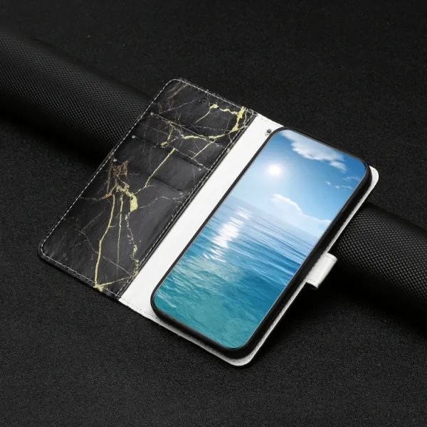 ART Peňaženkový kryt pre OnePlus 13 5G BLACK MARBLE