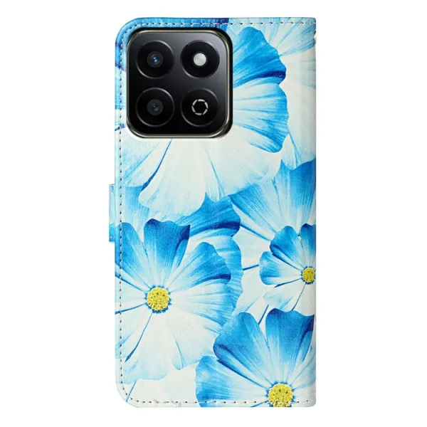 ART Peňaženkový kryt pre Honor 200 Smart 5G BLUE FLOWERS
