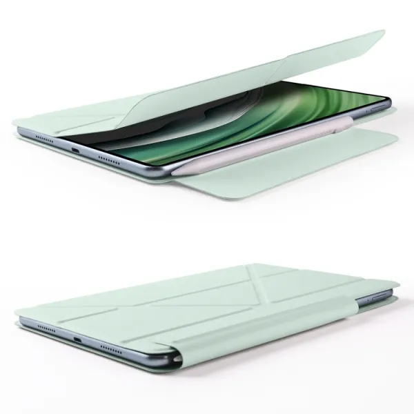 MAGNETIC FLEX Zaklápacie puzdro pre Honor MagicPad 2 svetlozelené