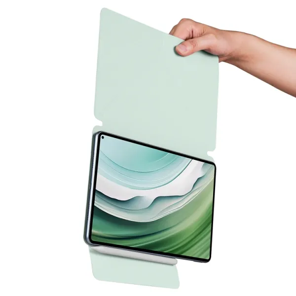 MAGNETIC FLEX Zaklápacie puzdro pre Honor MagicPad 2 svetlozelené