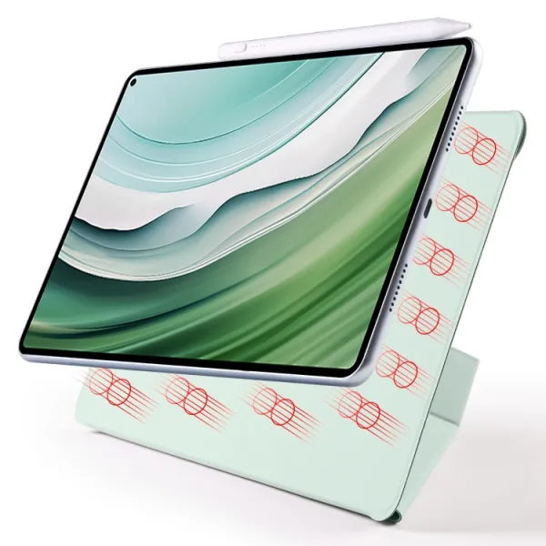 MAGNETIC FLEX Zaklápacie puzdro pre Honor MagicPad 2 svetlozelené