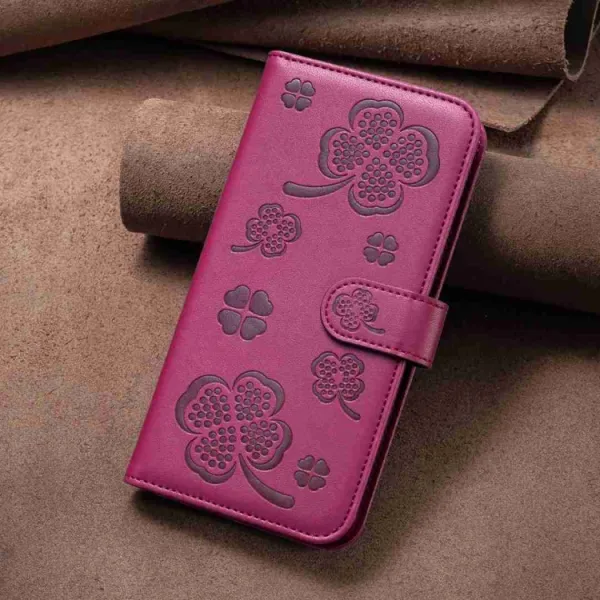 ART CLOVER Peňaženkový obal pre Xiaomi Redmi 13C bordový