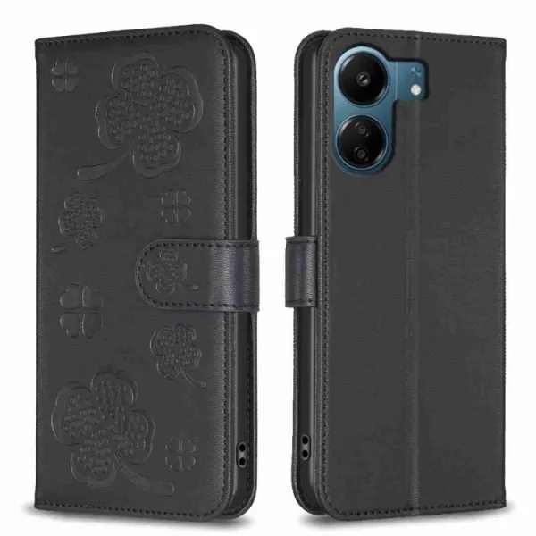 ART CLOVER Peňaženkový obal pre Xiaomi Redmi 13C čierny