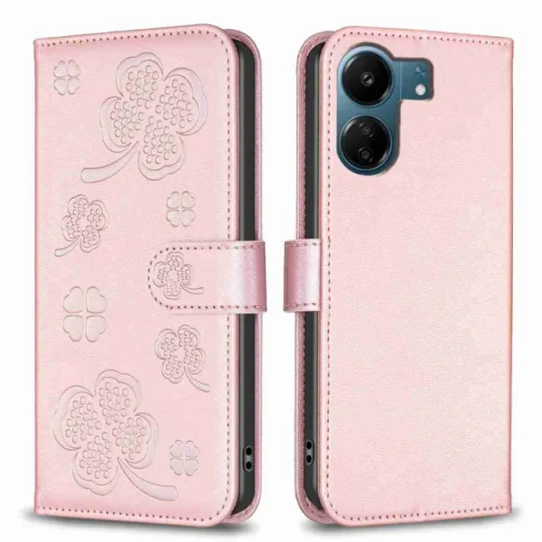 ART CLOVER Peňaženkový obal pre Xiaomi Redmi 13C ružový