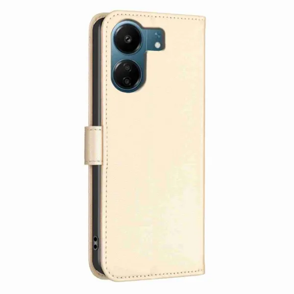 ART CLOVER Peňaženkový obal pre Xiaomi Redmi 13C zlatý