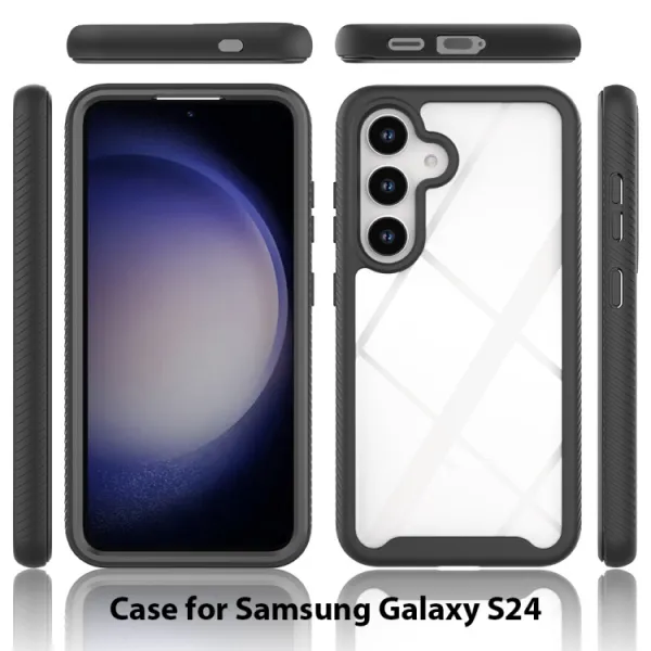 DUAL Obojstranný kryt s fóliou Samsung Galaxy S24 5G ružový