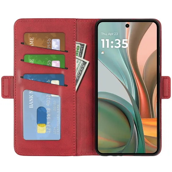 SIDE Peňaženkové puzdro pre Motorola Moto G75 5G červené