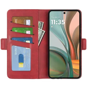 SIDE Peňaženkové puzdro pre Motorola Moto G75 5G červené