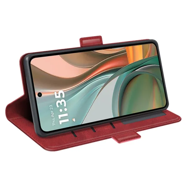 SIDE Peňaženkové puzdro pre Motorola Moto G75 5G červené