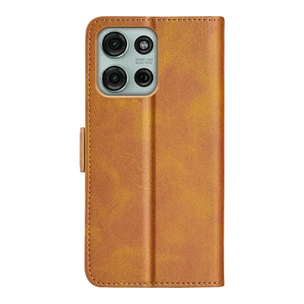 SIDE Peňaženkové puzdro pre Motorola Moto G75 5G svetlohnedé