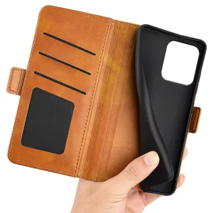 SIDE Peňaženkové puzdro pre Motorola Moto G75 5G svetlohnedé