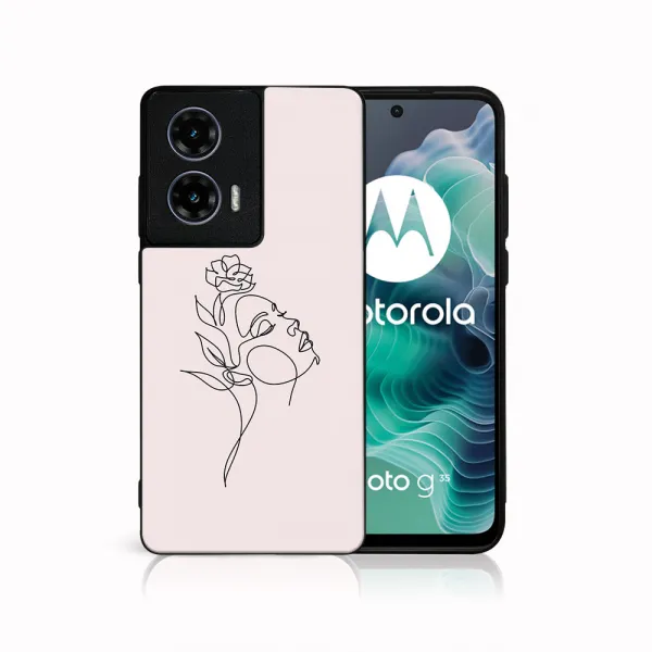 MY ART Ochranný kryt pre Motorola Moto G35 5G ROSE GIRL (198)