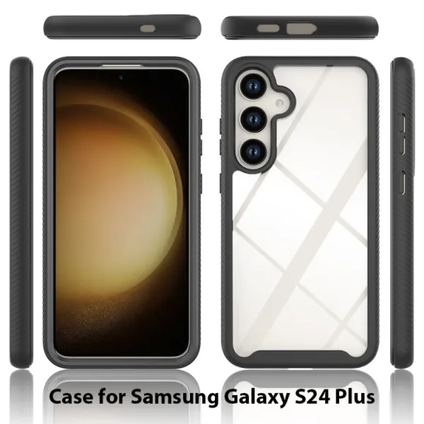 DUAL Obojstranný kryt s fóliou Samsung Galaxy S24 Plus 5G ružový