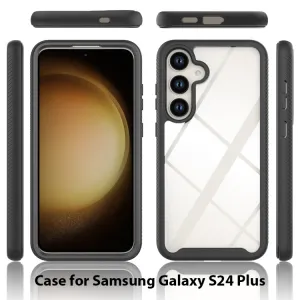 DUAL Obojstranný kryt s fóliou Samsung Galaxy S24 Plus 5G ružový