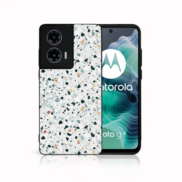 MY ART Ochranný kryt pre Motorola Moto G35 5G GREY TERRAZZO (163)