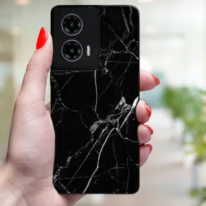 MY ART Ochranný kryt pre Motorola Moto G35 5G BLACK MARBLE (142)