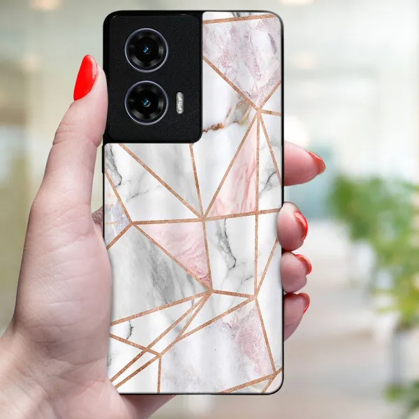MY ART Ochranný kryt pre Motorola Moto G35 5G PINK MARBLE (143)