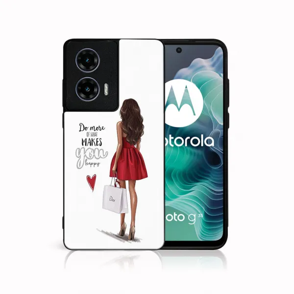 MY ART Ochranný kryt pre Motorola Moto G35 5G RED DRESS (137)