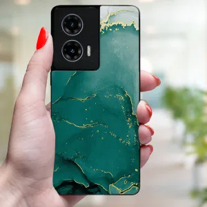 MY ART Ochranný kryt pre Motorola Moto G35 5G GREEN MARBLE (145)