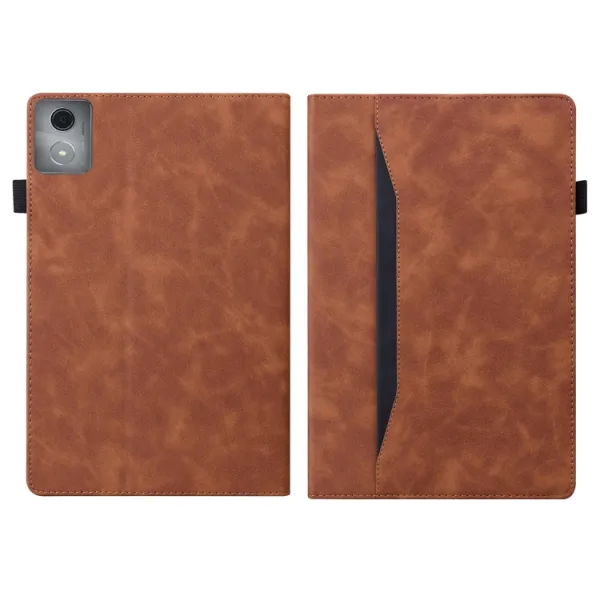 FLATY Zaklápacie puzdro pre Lenovo Tab K11 Plus hnedé
