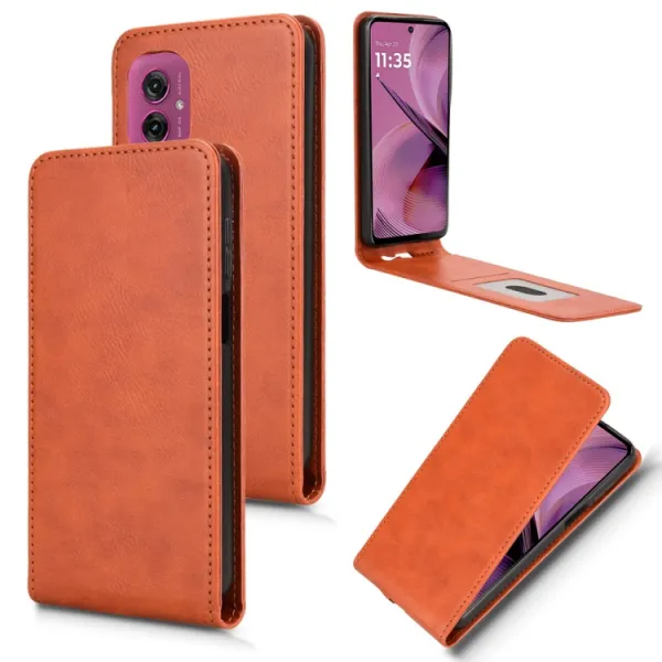 Vyklápacie puzdro pre Motorola Moto G55 5G hnedé