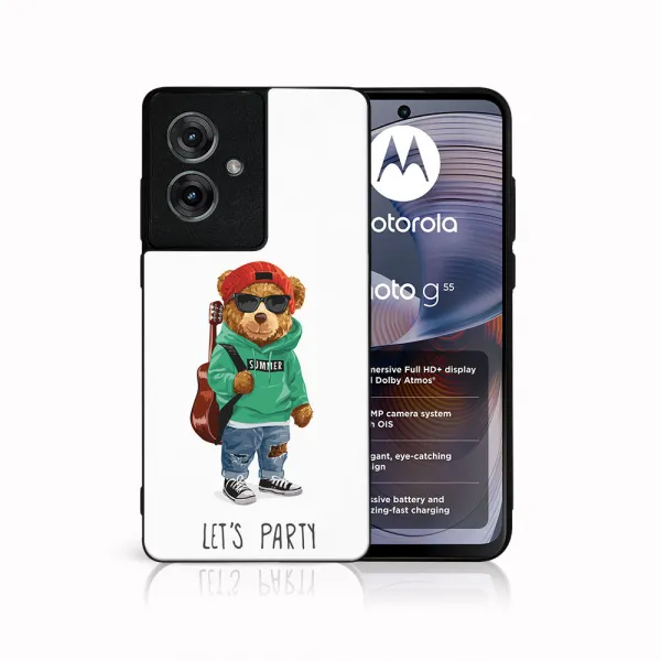 MY ART Ochranný kryt pre Motorola Moto G55 5G BEAR (177)