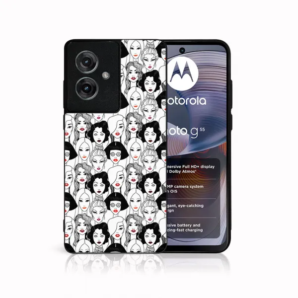 MY ART Ochranný kryt pre Motorola Moto G55 5G LIPSTICK (174)