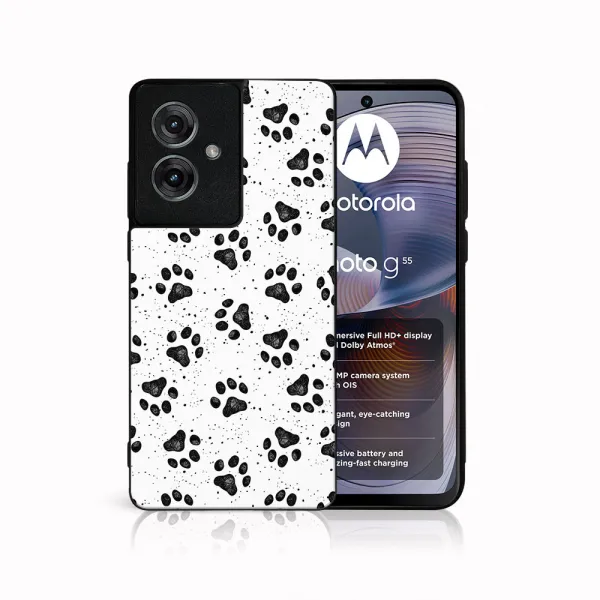 MY ART Ochranný kryt pre Motorola Moto G55 5G PAWS (185)